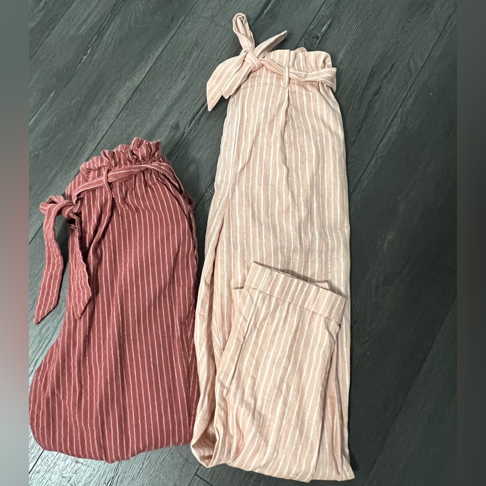 Two paper bag pants
